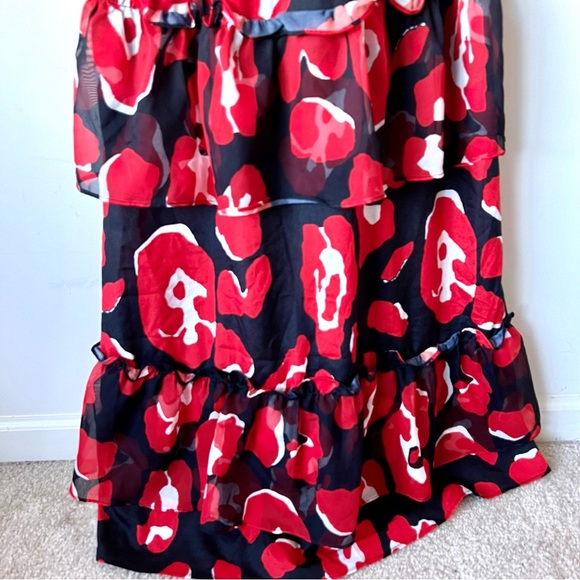 NWT FASHION NOVA Jacie Floral Ruffled Maxi Dress—SZ. Medium - Picture 16 of 17